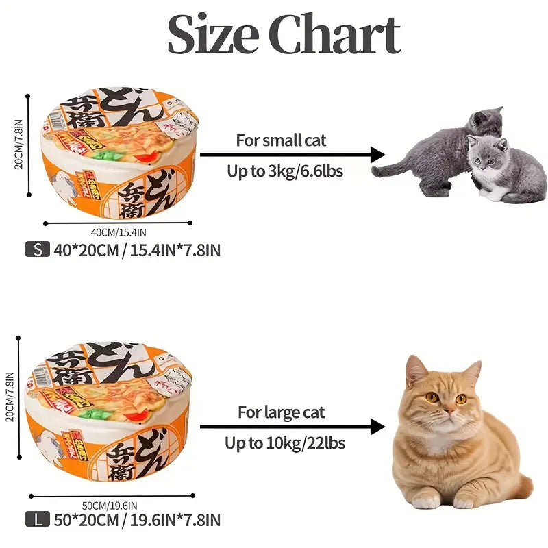 Cuddlio® Cup Noodle Cat Bed