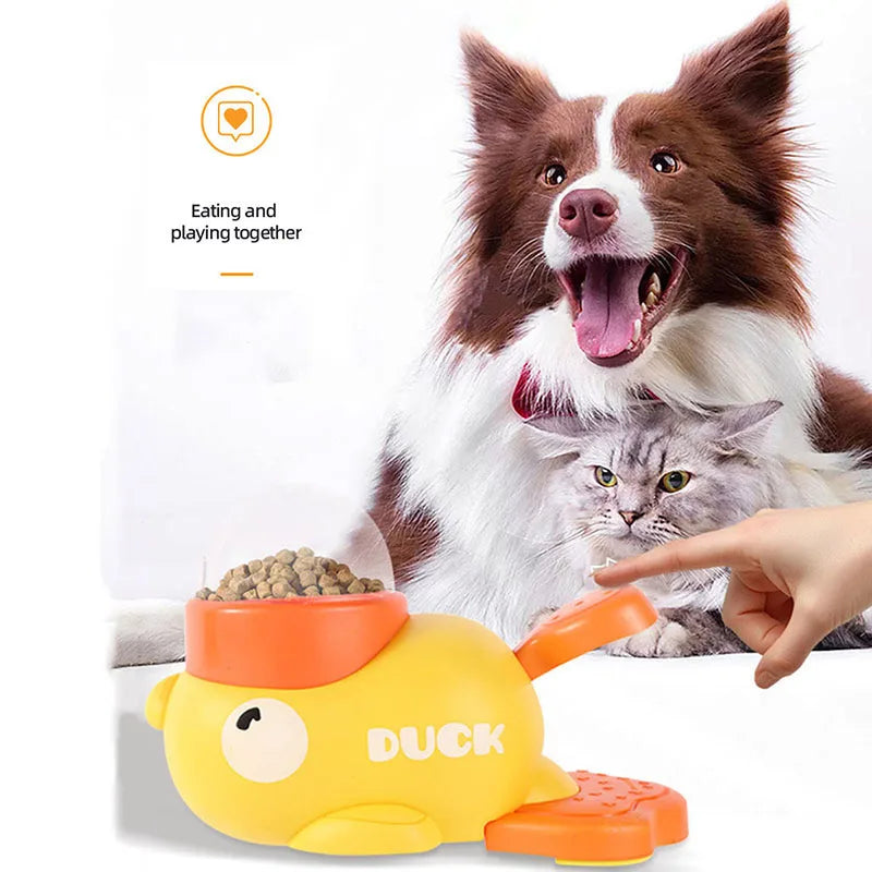 CuddliDuck™ - Interactive Pet Feeder.