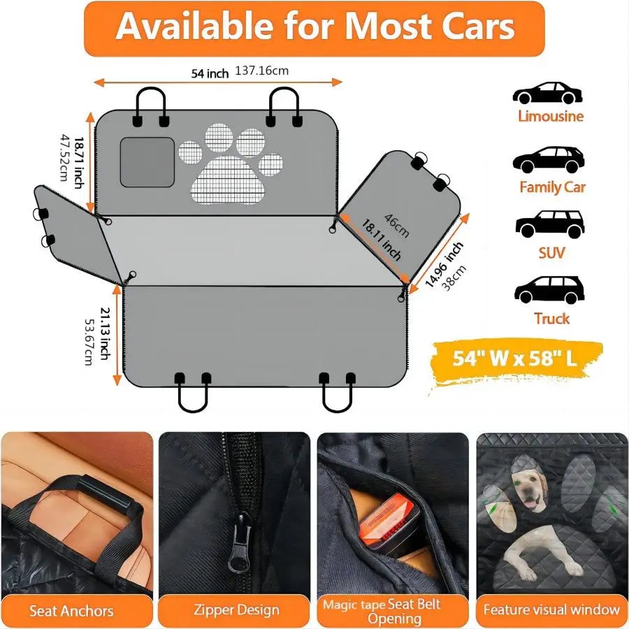 CuddliShield™ - Dog Car Seat Cover