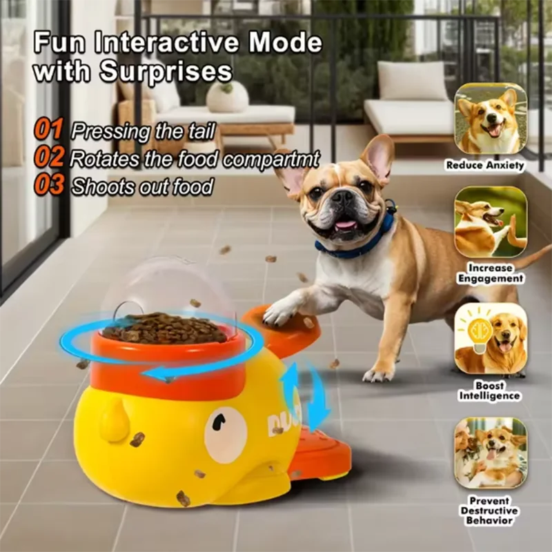 CuddliDuck™ - Interactive Pet Feeder.