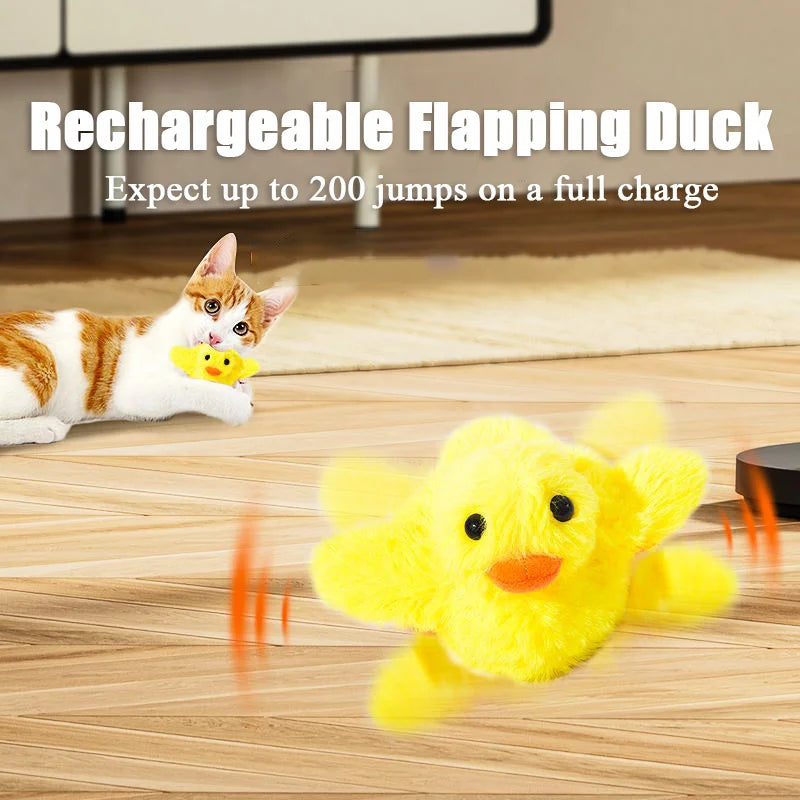 CuddliQuack™: Flapping Quacking Cat Toy