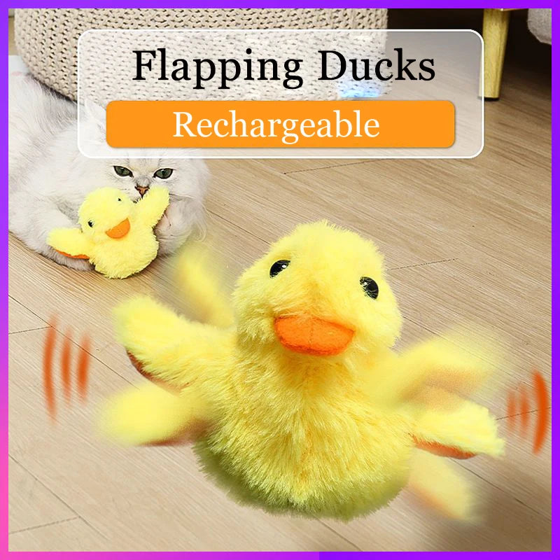 CuddliQuack™: Flapping Quacking Cat Toy
