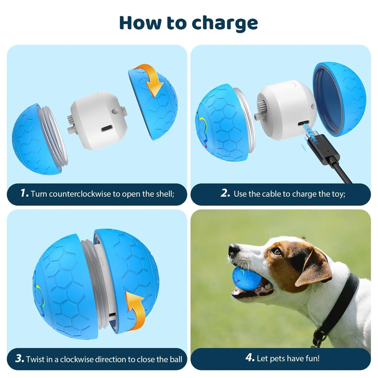 Cuddlio® Interactive Rolling Smart Ball