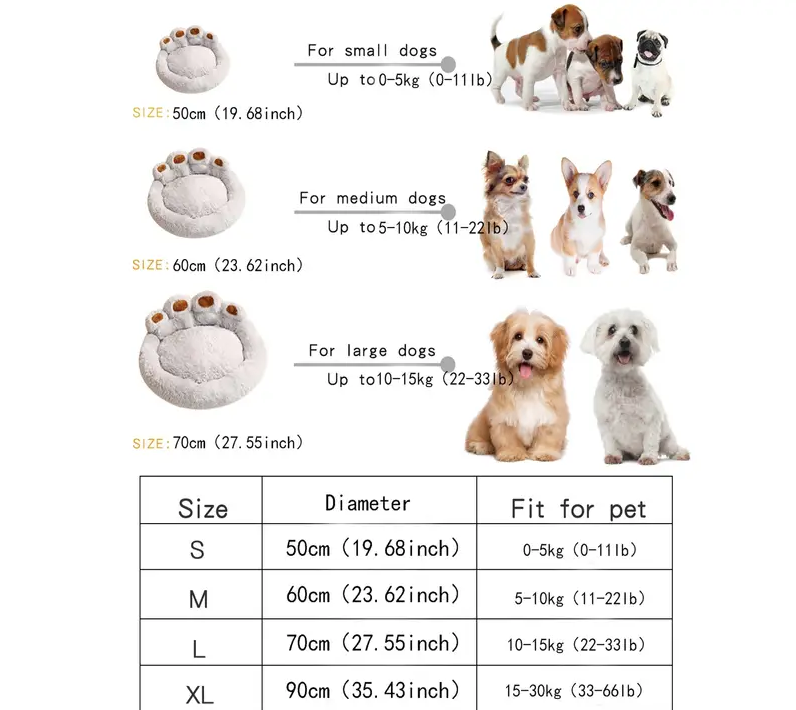 Cuddlio® Pet Paw Bed