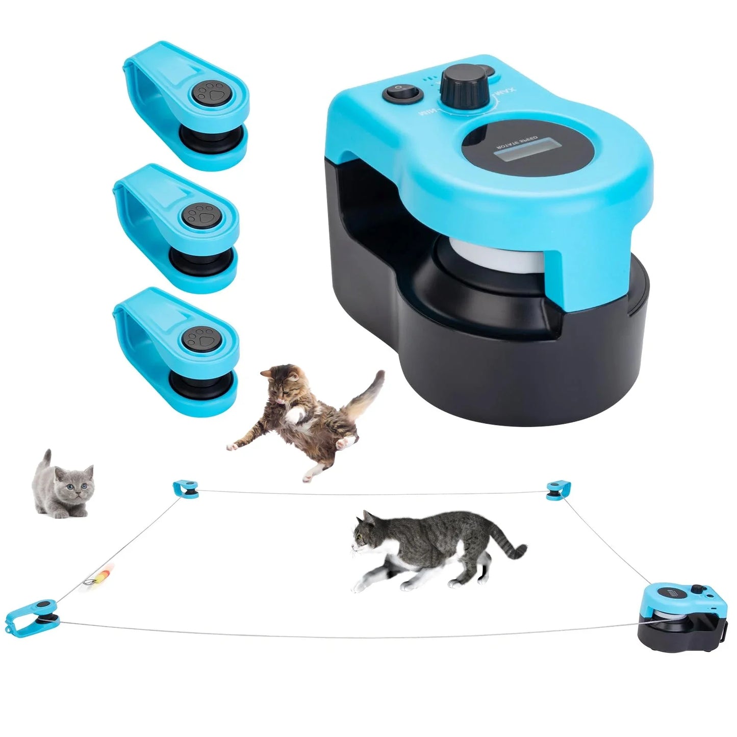 CuddliLine™ - Interactive Running Cat Toy