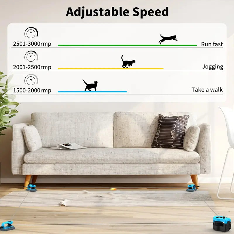CuddliLine™ - Interactive Running Cat Toy