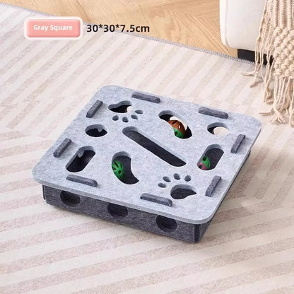 CuddliMaze™ - Feline Enrichment Felt Puzzle Toy