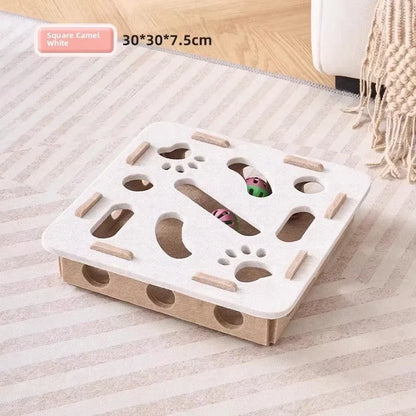 CuddliMaze™ - Feline Enrichment Felt Puzzle Toy