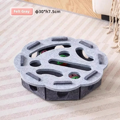 CuddliMaze™ - Feline Enrichment Felt Puzzle Toy
