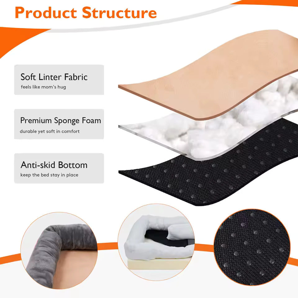 CuddliSoft™ - Luxury Water-Proof Orthopedic Ultra-Soft Dog Bed