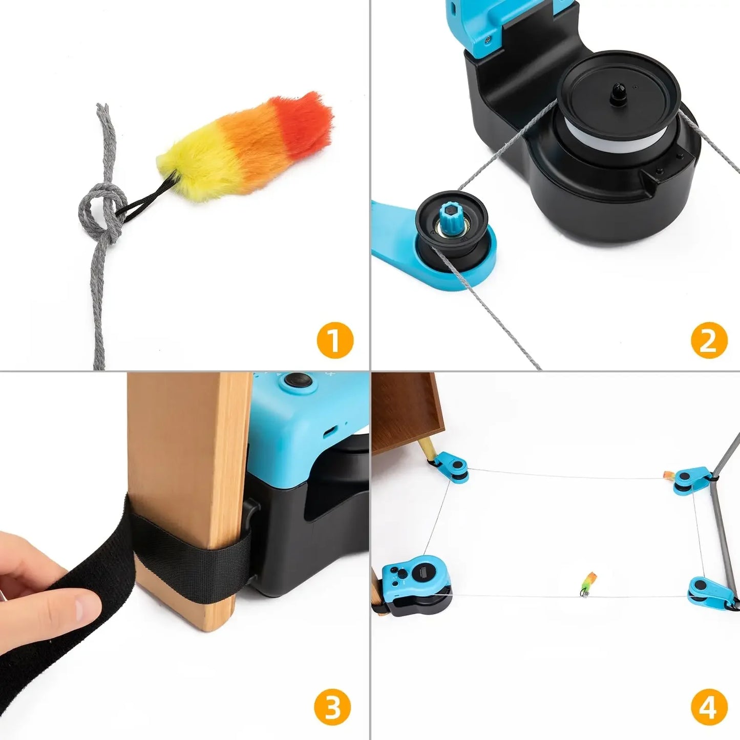 CuddliLine™ - Interactive Running Cat Toy